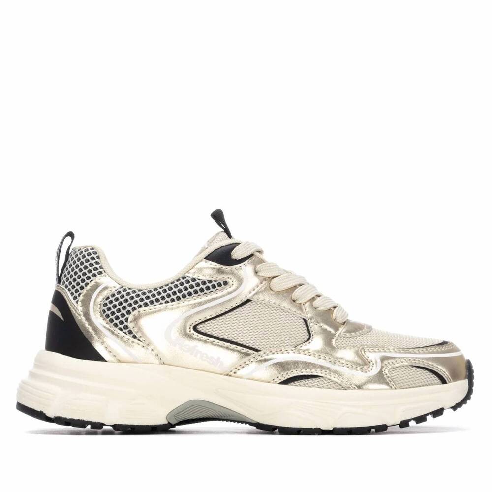 NEW REFRESH women's casual sneakers in gold